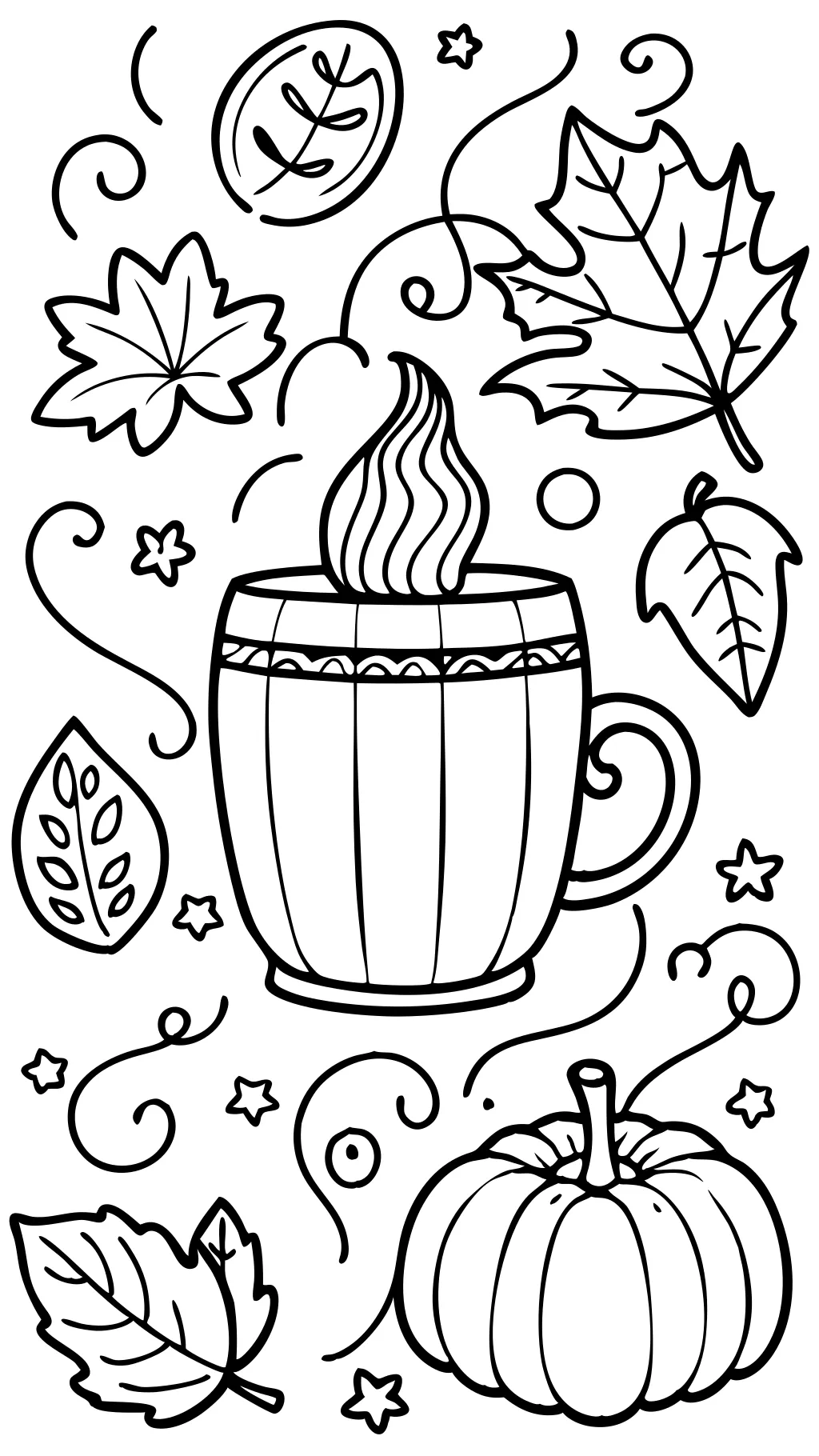 autumn adult coloring pages